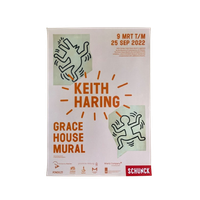 Keith Haring (1958-1990), Grace House Mural, Exibition Poster, Printed In 2022