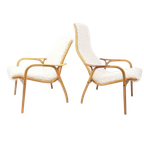 Yngve Ekström Fauteuils Hoog En Laag Model Plywood Setprijs thumbnail 1