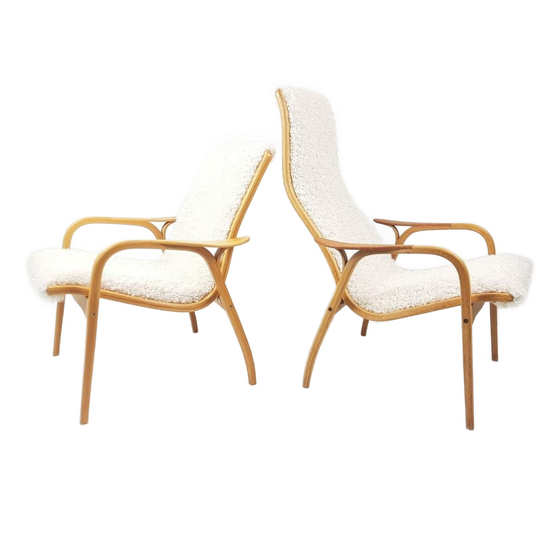 Yngve Ekström Fauteuils Hoog En Laag Model Plywood Setprijs 1