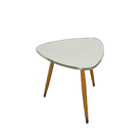 Hoge Bijzettafel Met Grijs Wit Formica Blad