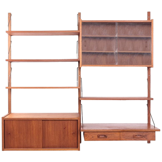Deens Design Teak Wandsysteem, 1960s 1