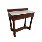 Antique Console Table With Marble Top thumbnail 1