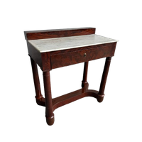 Antique Console Table With Marble Top