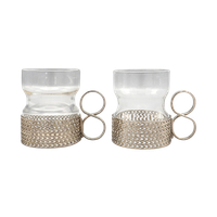 Set Iittala Tsaikka Theeglas Met Houder