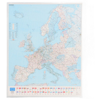 Officenow Wereldkaart Europa , 130 X 102 Cm