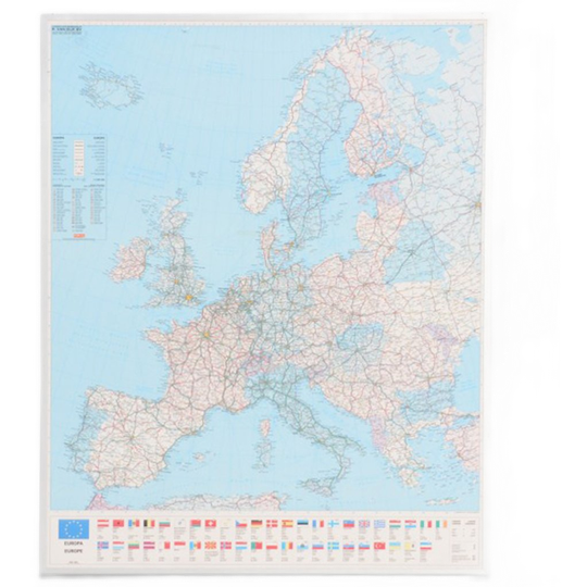 Officenow Wereldkaart Europa , 130 X 102 Cm 1