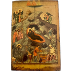 (belgisch) Icoon, Periode 1960-1970. Handgemaakt Door Kloosterorde. thumbnail 1