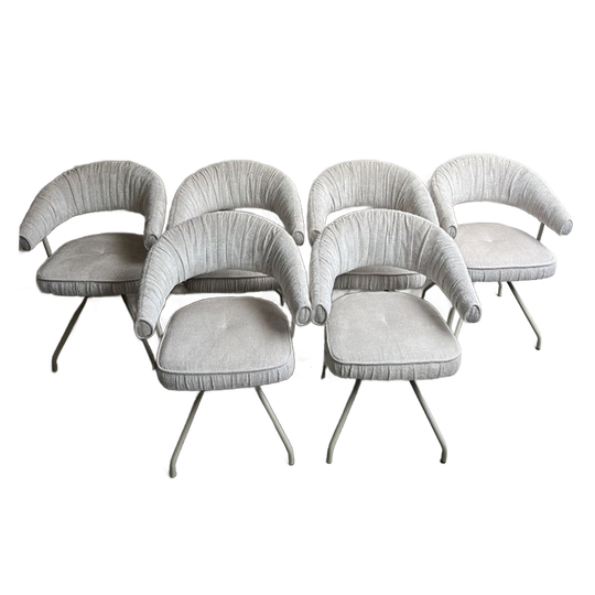 6 Eetkamer Stoelen O-form Donut Armstoel 1