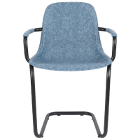 (Set Van 2) Zuiver Thirsty Armstoel Blauw