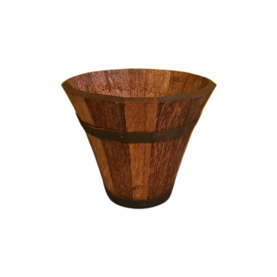 Franse Vintage Houten Vaas Martin, 2e Helft 20e Eeuw 1