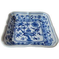 Vintage Porseleinen "zwiebelmuster" Schaal