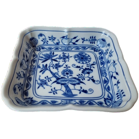 Vintage Porseleinen "zwiebelmuster" Schaal 1