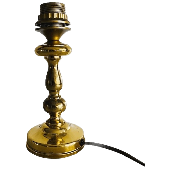 Vintage Mid-century Messing Lampenvoet Glanzend Goud Hollywood Regency 1960’s 1