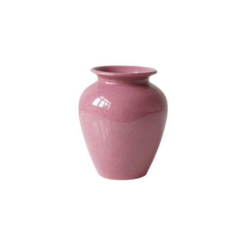 Glazed Pink Ceramic West Germany Vase