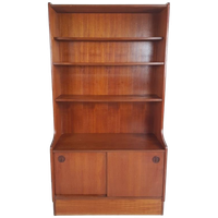 Vintage Deense Buffetkast | Wandkast Teak Fineer Keuken
