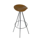 Pepe Cortes - Amat Jamaica - Industrial Vintage Bar Stool - Wooden Seat -Multiple In Stock! thumbnail 1