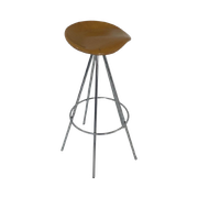 Pepe Cortes - Amat Jamaica - Industrial Vintage Bar Stool - Wooden Seat -Multiple In Stock!