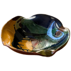 Vintage Signed Xl Ceramic Fruit Bowl thumbnail 1