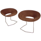 Set Van 2 Designstoelen In De Stijl Van Artifort, Leolux, Pierre Paulin thumbnail 1