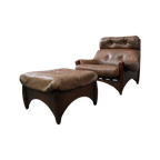 Ranger Lounge Chair With Ottoman By Erik Deforce For Gervan thumbnail 1