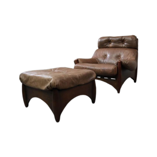 Ranger Lounge Chair With Ottoman By Erik Deforce For Gervan 1