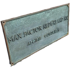 Pracht Reclame Plaquette Plaque Plaat Max Factor Nederland. thumbnail 1