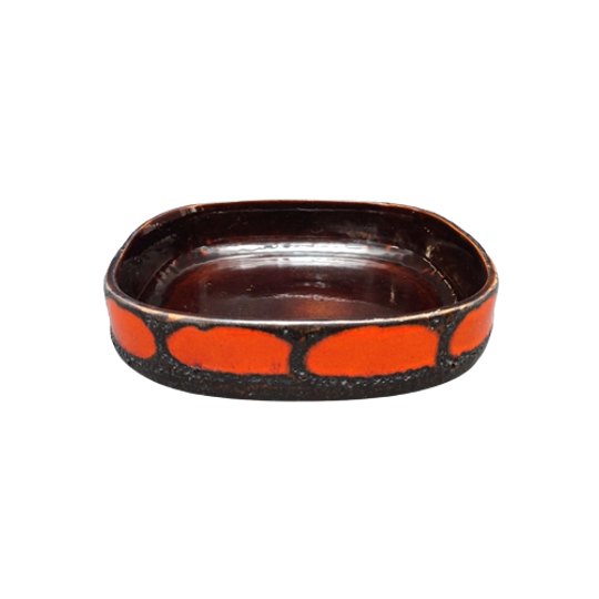 Vintage Scheurich West Germany Schaal  - Fat Lava 1