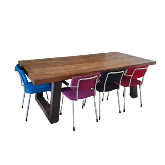 Massief Eikenhouten Eetkamertafel 1