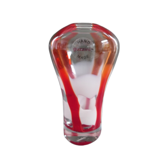 Guzzini Glazen Vaas Transparant Oranje Wit 1