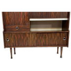 Vintage Highboard Wandmeubel Jaren 60 Rosewood Fineer thumbnail 1
