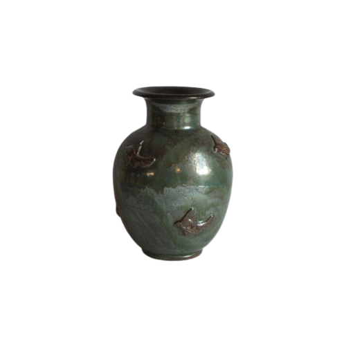 Roger Guerin Art Deco Earthenware Vase, Belgium, 1920S.