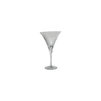 Martini-, Cocktail Glas Op Voet Helder Glas