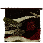 Vintage Hand Knotted Wool Tapestry Wall Decoration 1960s thumbnail 1