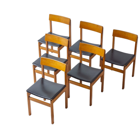 Vintage Mid-century 'abstracta' Eetkamerstoelen Van Jos De Mey, België 1960 1