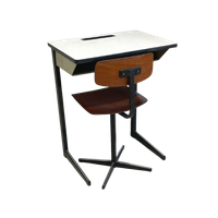 Vintage Marko Schoolsetje Tafel Lessenaar & Stoel Hoog Model