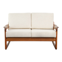 Vintage Deens Design 2 Zits Bank Uit De Jaren ’60 Van Arne Wahl Voor Komfort