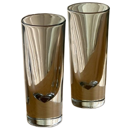 Set Of 2 Vintage Carlo Moretti Bullet Glasses 1