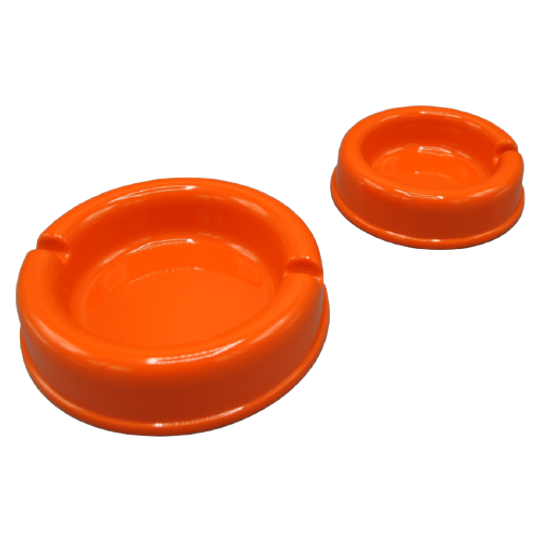 Vintage Asbakken Kunststof Oranje 1
