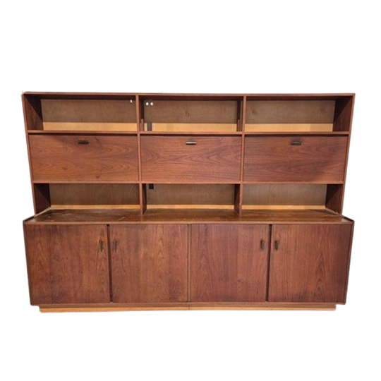 Groot Deens Vintage Highboard Dressoir Winkel Kast 1