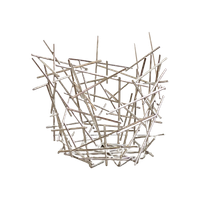 Grote Chrome Fratelli Campana Voor Alessi Blow Up Citrus Basket / Fruitschaal / Fruitmand