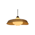 Vintage Fiberglas Bakeliet Lamp Van Louis Kalff Voor Philips thumbnail 1