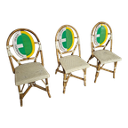 3 X Gasparucci Italo Ecc Antwerpen Tennis Chairs 1980S thumbnail 1