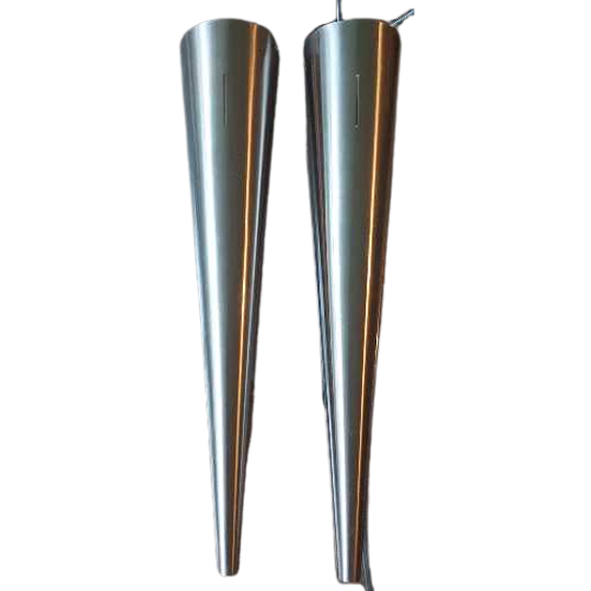 Massive Rvs Wandlampen Kegelvormig. 1
