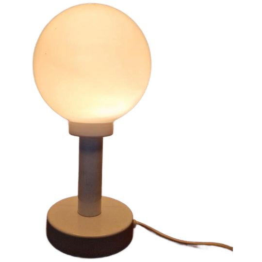 Space Age Opaline Boll Lamp Vintage Design. 1