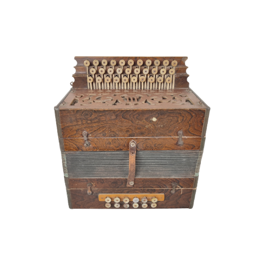 Antieke Houten Accordeon M. Hohner 1
