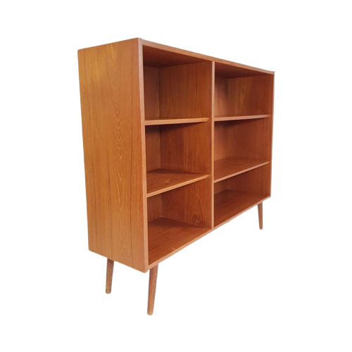 Vintage Teak Houten Deense Hundevad Wandkast | Boeken Kast