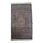 Leuk Vintage Oosters Vloerkleed In Voornamelijk Blauw Tinten 130x78cm thumbnail 1