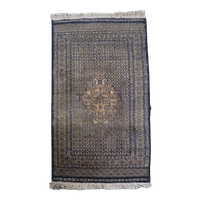Leuk Vintage Oosters Vloerkleed In Voornamelijk Blauw Tinten 130x78cm