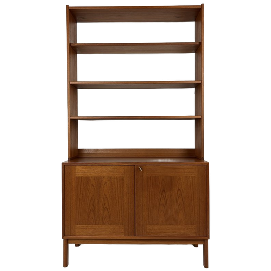 Scandinavisch Vintage Teak Fineren Boekenkast Lajksjö 1