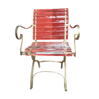 Prachtige Vintage Stoel In Acrylaat/plexi Met Mooie Gebogen Lijnen.